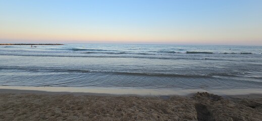 Sea side at Torrenostra, clear water, blue sky