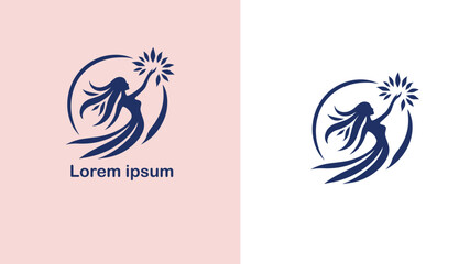 Fashion Style Trend Vogue unique logo design illustration