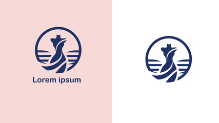 Fashion Style Trend Vogue unique logo design illustration