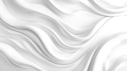 Abstract White Waves Background