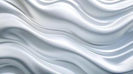 Fototapeta premium Abstract White Waves Background