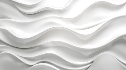 Obraz premium Abstract White Waves Background