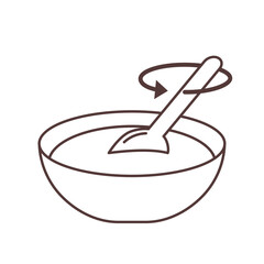 Stir Icon Illustration