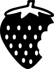 Strawberry icon isolated vector illustration. High quality black style vector icon