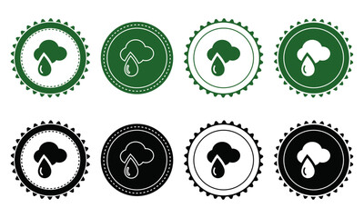 Ecology icon set. Ecology Stamps. Environment, sustainability, nature, recycle, renewable energy; electric bike, eco-friendly, forest, wind power, green symbol. Solid icons vector collection.
