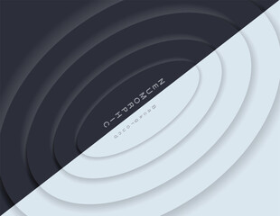 Neumorphic Backgrounds and Backdrops white tone oval pattern Layered, minimal style background, technology illustration, modern and business, template and banner composition for products.