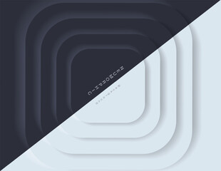 Neumorphic Backgrounds and Backdrops white tone oval pattern Layered, minimal style background, technology illustration, modern and business, template and banner composition for products.