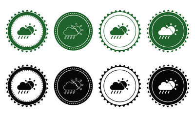 Ecology icon set. Ecology Stamps. Environment, sustainability, nature, recycle, renewable energy; electric bike, eco-friendly, forest, wind power, green symbol. Solid icons vector collection.