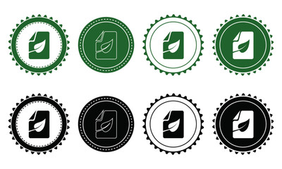 Ecology icon set. Ecology Stamps. Environment, sustainability, nature, recycle, renewable energy; electric bike, eco-friendly, forest, wind power, green symbol. Solid icons vector collection.