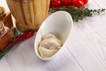 Burger sauce in the bowl
