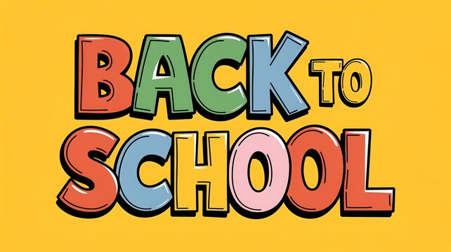 School education concept in cartoon style. Back to school. Welcome text on chalkboard with colored pencils and space for text. Creative web banner or web template