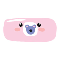 kawaii medicine cartoon character design isolated on white background