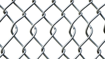 Naklejka premium Chain Link Fence Close-up