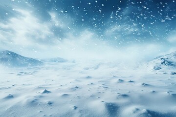 Obraz premium Snowfall backgrounds outdoors nature.