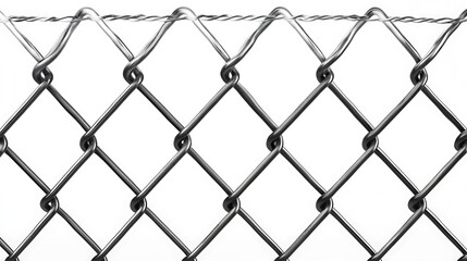 Fototapeta premium Chain Link Fence Close-up