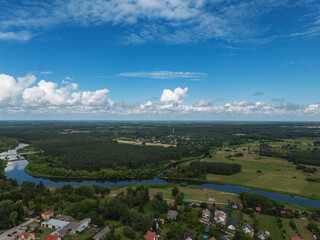 Aerial view of clouds