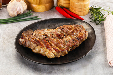 Grilled pork sirloin for dinner