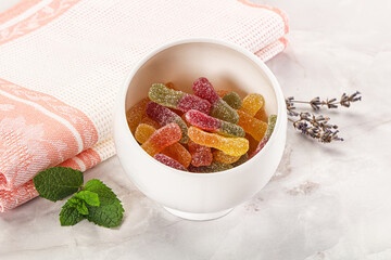 Sweet and sour marmalade worms