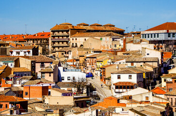view of the old town in spain