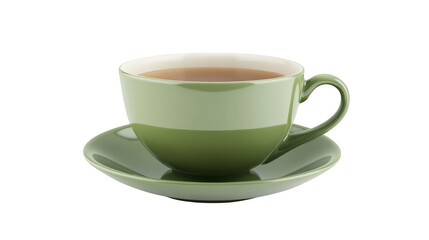 Obraz premium Green Tea Cup and Saucer