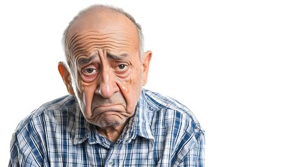 Obraz premium elderly expression of emotion shock sad curisosity