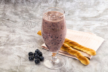 Blueberry milkshake sweet dessert drink