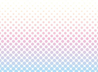 ハーフトーン　夢カワグラデーション　背景素材
