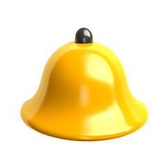 golden bell isolated on transparent background







