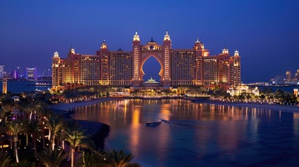 Naklejka premium opulence of attending a gala at the Atlantis,