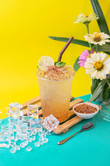 Lemon and Chili Salt Drink, a Thai Street Food Drink