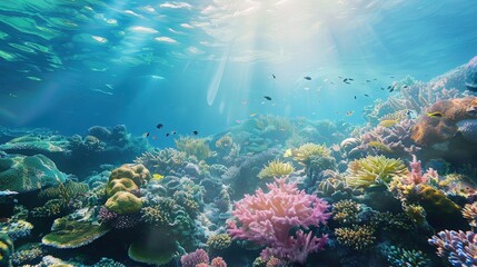 Fototapeta premium Marine conservation is critical for protecting the sea's health.