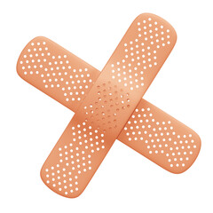 3D Icon Bandage Isolated Background