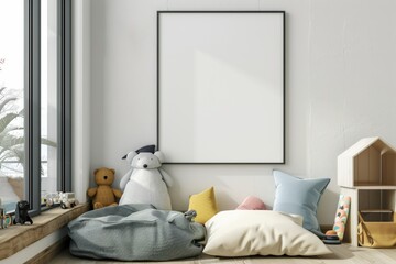 Colorful Children's Playroom with Toys and Crafts