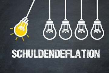 Fototapeta premium Schuldendeflation
