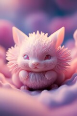 Creative close-up shot with a luminescent, intricate subject