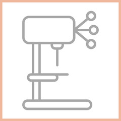 Drill Press icon design