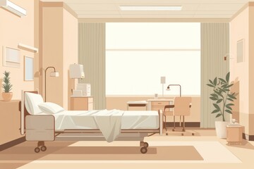 Fototapeta premium Hospital hospital architecture furniture.