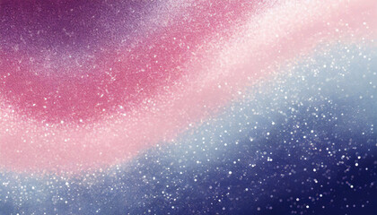 Obraz premium 青とピンクのグラデーション、グリッターテクスチャーの抽象的背景