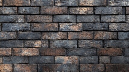 Obraz premium 3D rendering of a weathered vintage brick wall featuring a rustic barn design Plain backdrop showcasing horizontal masonry of rectangular stone blocks