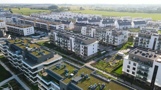 modern residential complex architecture improvement comfortable life Europe