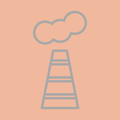 Factory Chimney icon design
