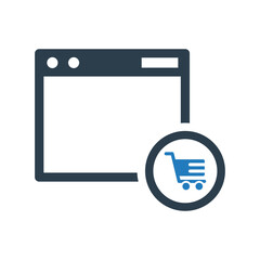 website shopping icon