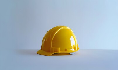 Fototapeta premium Yellow safety helmet isolated on white background.