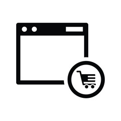website shopping icon