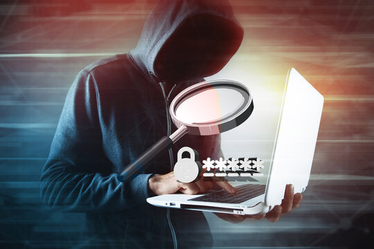 hacker looking to hack data.