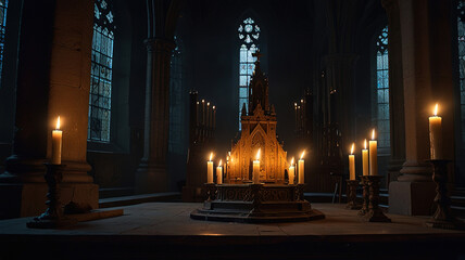 Fototapeta premium Gothic Cathedral Sanctuary