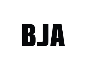 BJA logo design vector template. BJA