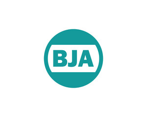 BJA logo design vector template. BJA