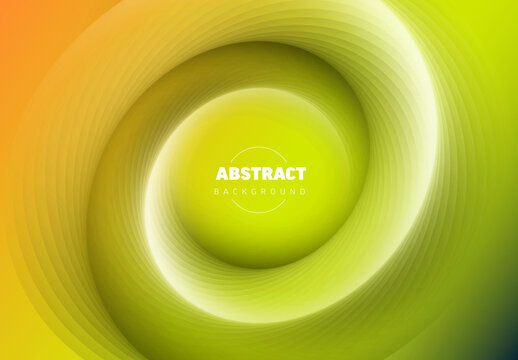 Abstract fresh green  background made from relief helix with place for your text