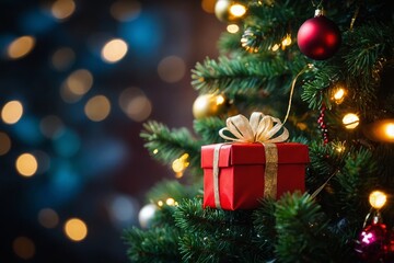 Christmas Tree with Decorations And Gift 